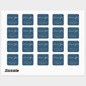 STIJLVOLE ELEGANTE SCRIPT BEDANKT STICKER (Vel)