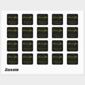 STIJLVOLE ELEGANTE SCRIPT BEDANKT STICKER (Vel)