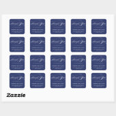 STIJLVOLE ELEGANTE SCRIPT BEDANKT STICKER (Vel)