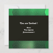 STIJLVOLE GOLVEN MONOGRAAM, jade groen Kaart (Achterkant)