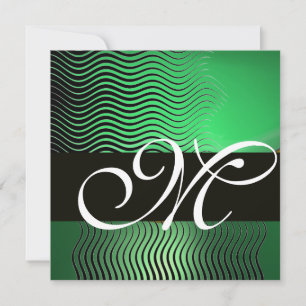 STIJLVOLE GOLVEN MONOGRAM, jade groen Kaart