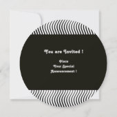 STIJLVOLE GOLVEN MONOGRAM,zwart wit Kaart (Achterkant)