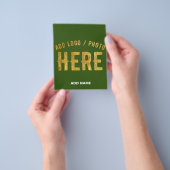 STIJLVOLE MODERNE AANGEPASTE BOSGROENE VERIFIEERDE FLYER (Hand)