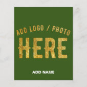 STIJLVOLE MODERNE AANGEPASTE BOSGROENE VERIFIEERDE FLYER (Voorkant)