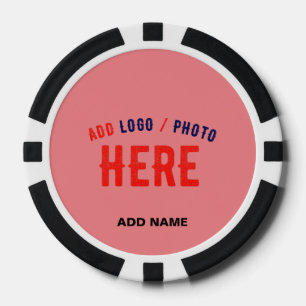 STIJLVOLE MODERNE AANGEPASTE ZALM ROZE GECERTIFICE POKER CHIPS