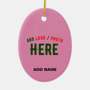 STIJLVOLE MODERNE AANPASBARE CUTE ROZE GEVERIFIEER KERAMISCH ORNAMENT
