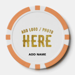 STIJLVOLE MODERNE AANPASBARE WITTE GECONTROLEERDE POKER CHIPS