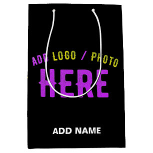 STIJLVOLE MODERNE AANPASBARE ZWARTE GECONTROLEERDE MEDIUM CADEAUZAKJE