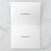 STIJLVOLE MODERNE AANPASTBARE WITTE GECERTIFICEERD BEDANKKAART (Binnen)