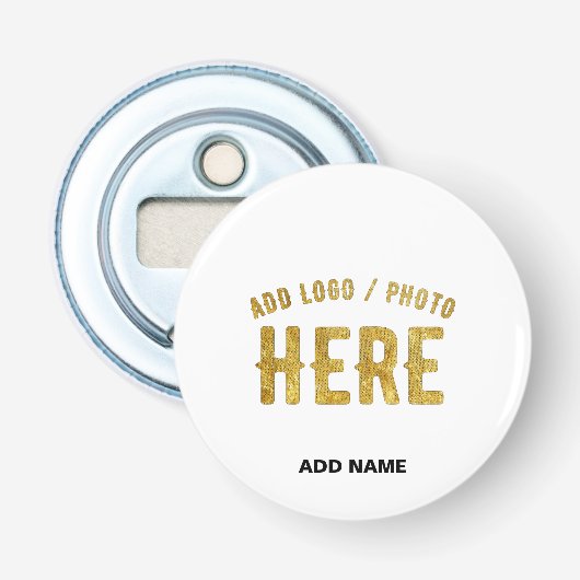 STIJLVOLE MODERNE AANPASTBARE WITTE GECERTIFICEERD BUTTON FLESOPENER (Voorkant)