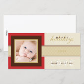 STIJLVOLE VAKANTIEKAART :: zoetheid 4 Feestdagenkaart (Voorkant / Achterkant)