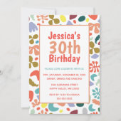 Stijlvolle 30e verjaardag aangepaste naam Details Kaart (Voorkant)