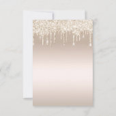 Stijlvolle 30e verjaardag goud druppelen glitters kaart (Achterkant)