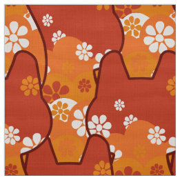 stijlvolle 70s retro mod fabric - Kat kitten Fabri Stof
