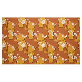 stijlvolle 70s retro mod fabric - Kat kitten Stof
