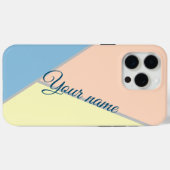 Stijlvolle 80s  kleurenblok Aangepaste naam Case-Mate iPhone Case (Achterkant (horizontaal))