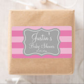 Stijlvolle aangepaste baby showers waterfles stick etiket (Insitu)