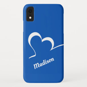Stijlvolle aangepaste hartennaam en telefoonkwesti iPhone XR hoesje