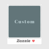 Stijlvolle aangepaste naam of andere tekst | Blauw Sticker (Vel)