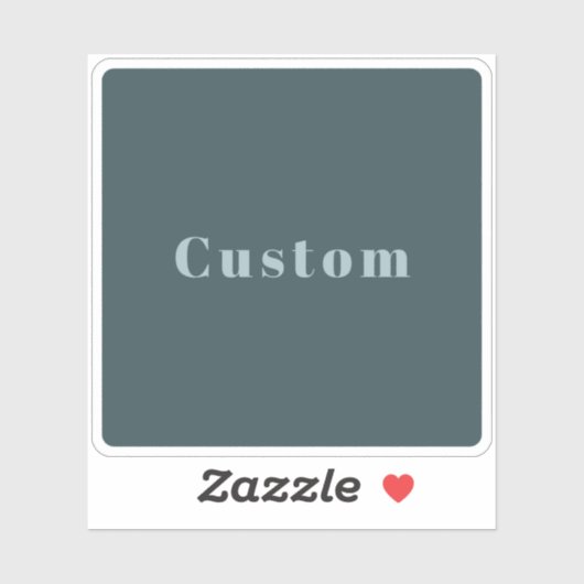 Stijlvolle aangepaste naam of andere tekst | Blauw Sticker (Vel)