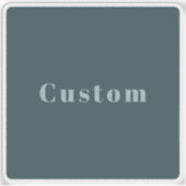 Stijlvolle aangepaste naam of andere tekst | Blauw Sticker (Voorkant)