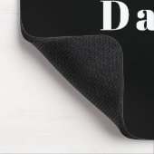 Stijlvolle aangepaste naam of andere tekst | Zwart Muismat (Hoek)