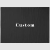 Stijlvolle aangepaste naam of andere tekst | Zwart Tissuepapier (Voorkant)