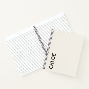 Stijlvolle aanpasbare gepersonaliseerde naam cadea notitieboek