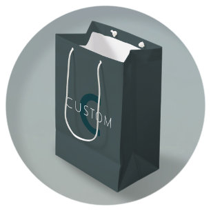 Stijlvolle Aanpasbare Monogram Sjabloon Medium Cadeauzakje