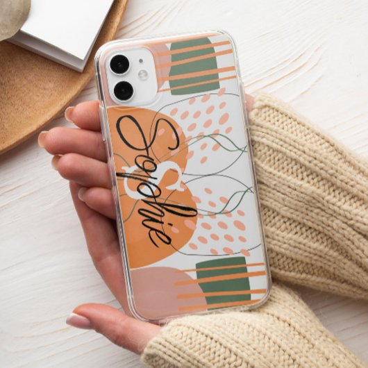 Stijlvolle Abstracte esthetische monogram, kleurri Case-Mate iPhone Case