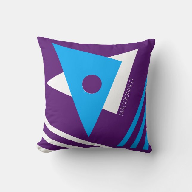 Stijlvolle Abstracte geometrische driehoeken Kussen (Voorkant)