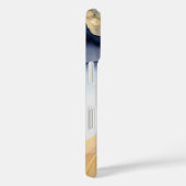 Stijlvolle abstracte iPhone hoesje in pastelkleure (Achterkant / Rechts)