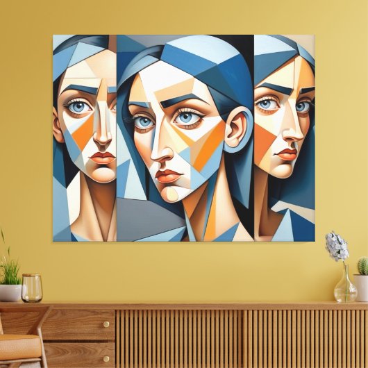 Stijlvolle Abstracte kunst Canvas, Unieke Home Dec Canvas Afdruk (Insitu (Woonkamer))