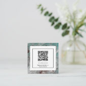 Stijlvolle, Abstracte Munt voor moderne komkommers Vierkante Visitekaartje (Staand voorkant)