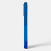 Stijlvolle Abstracte vormen in blauwe, persoonlijk Case-Mate iPhone Case (Achterkant / Links)