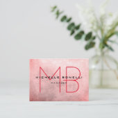 Stijlvolle achtergrond Modern Monogram Professiona Visitekaartje (Staand voorkant)