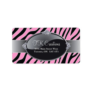Stijlvolle Adresetiketten voor Jewelry Designer Etiket