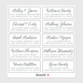 Stijlvolle Adresetiketten voor weddenschappen met  Sticker (Vel)