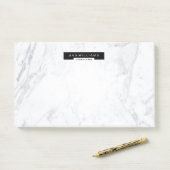 Stijlvolle afbeelding met minimalistische marmer:  post-it® notes (Op bureau)