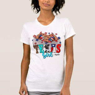 Stijlvolle Afro-Amerikaanse Texas Nail Salon Desig T-shirt