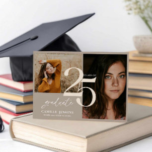 Stijlvolle Afstuderen Class 2025 Party Kaart