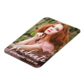 Stijlvolle Afstuderen foto aankondiging Magneet (Linkerzijde)