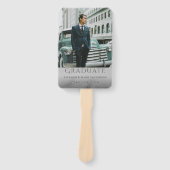 Stijlvolle Afstuderen foto Handwaaier (Voorkant)