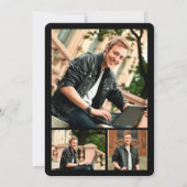 Stijlvolle Afstuderen scriptmatige GraduPartij Kaart (Achterkant)