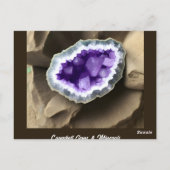 Stijlvolle Amethyst Geode Custom Business Postcard Briefkaart (Achterkant)