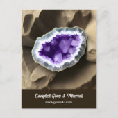Stijlvolle Amethyst Geode Custom Business Postcard Briefkaart (Voorkant)