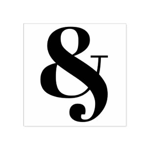 Stijlvolle Ampersand Classic Typografie Rubberstempel
