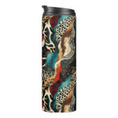 Stijlvolle Animal Print Fusion Design Thermosbeker (Geroteerd rechts)