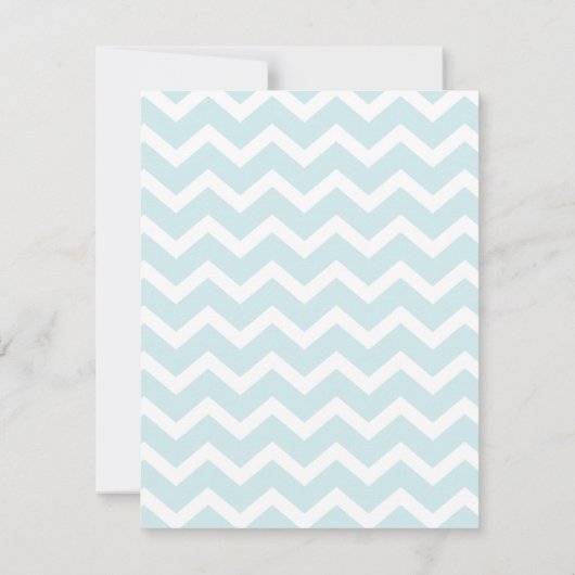 Stijlvolle Aqua Zig Zag Chevron Patroon Notitiekaa Kaart (Achterkant)