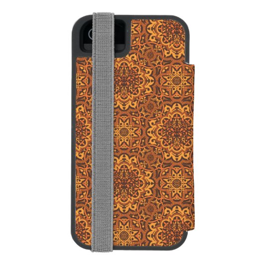 Stijlvolle Arabische versiering Incipio iPhone Portemonnee Hoesje (Agenda Achterkant)